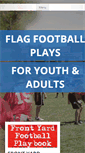 Mobile Screenshot of 6on6flagfootballplays.net